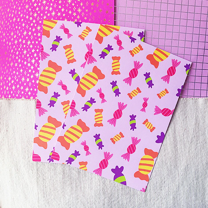 Papel decorativo para journal 15x20 cm | Mix Halloween 4