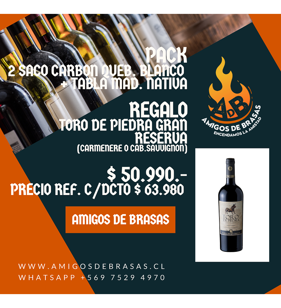 Pack AdB - Regalo Vino Toro de Piedra Gran Reserva