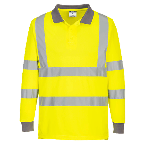 Polo Alta-Visibilidade ECO Manga Comprida | Portwest
