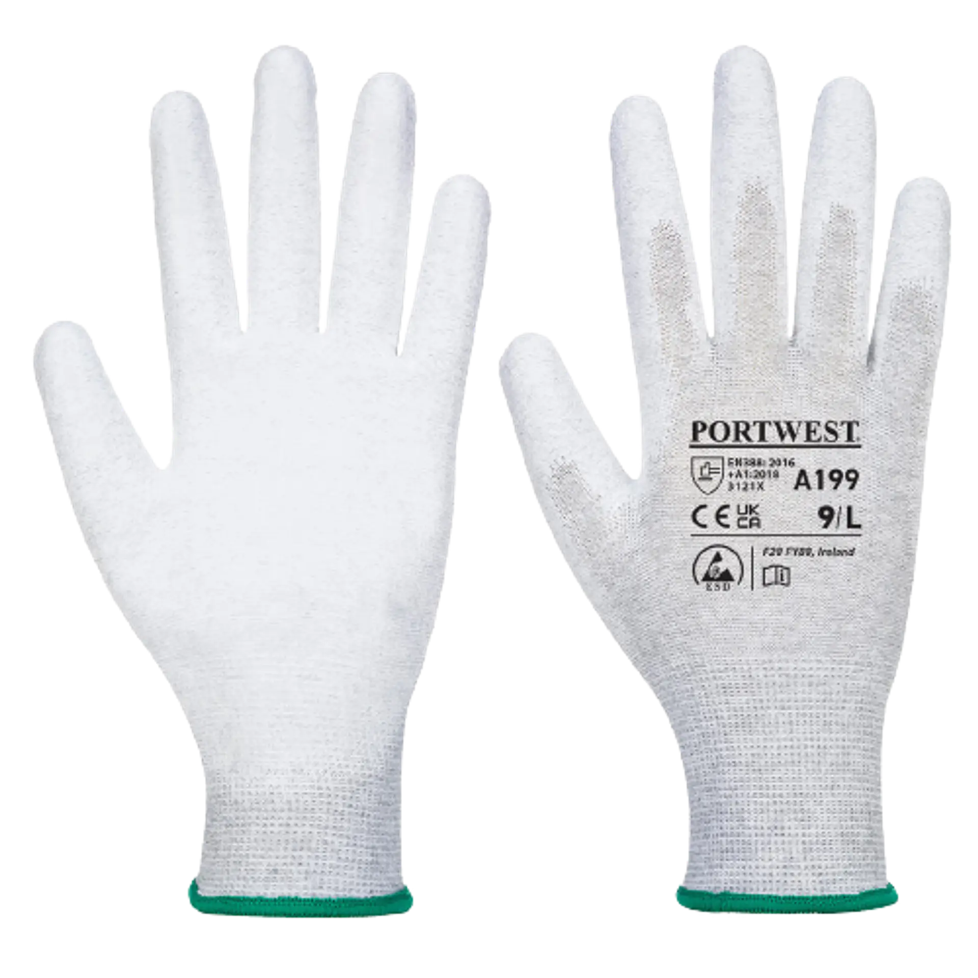 Gant antistatique avec paume en PU | Portwest 1