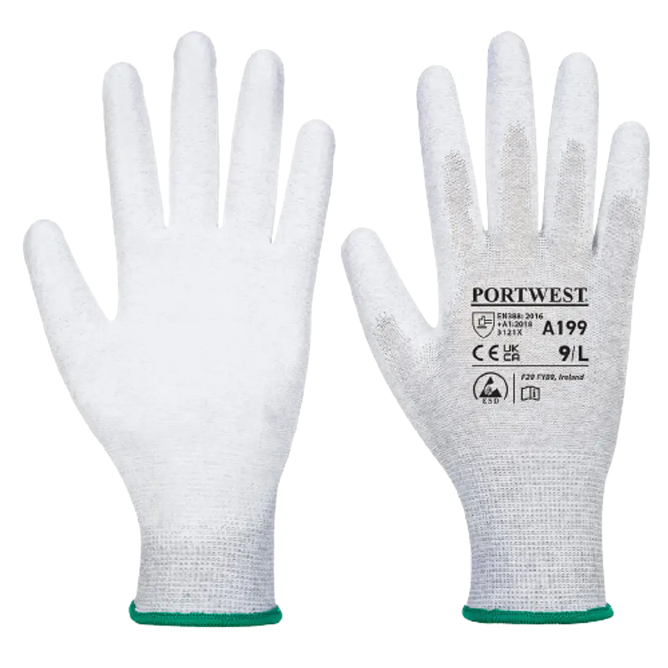 Gant antistatique avec paume en PU | Portwest 1