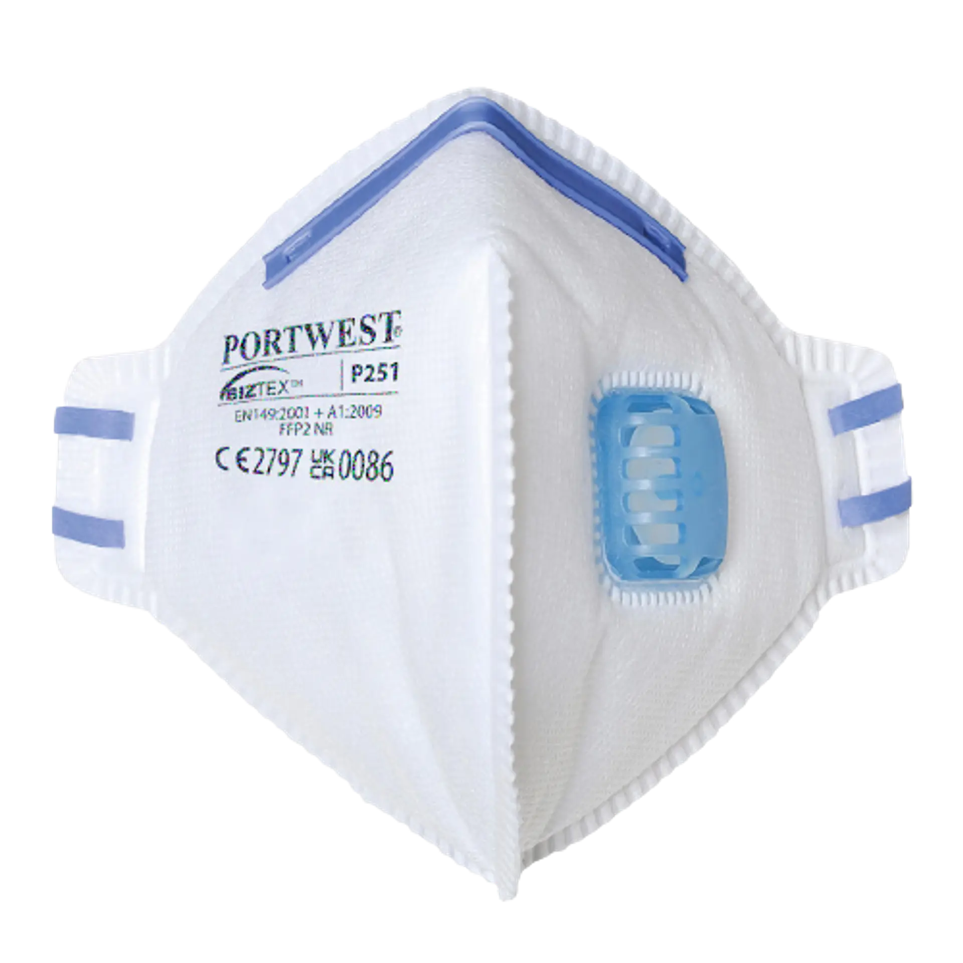 Masque facial pliable avec valve FFP2 1