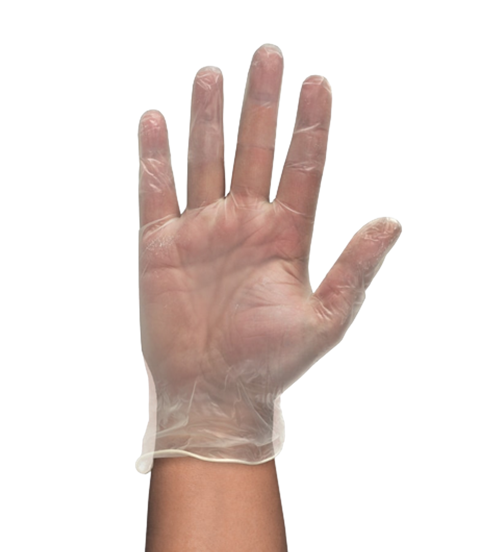 Luvas de Vinil sem Pó 1