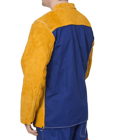 Casaco de Soldador Golden Brown Costas em Algodão - Weldas Europe