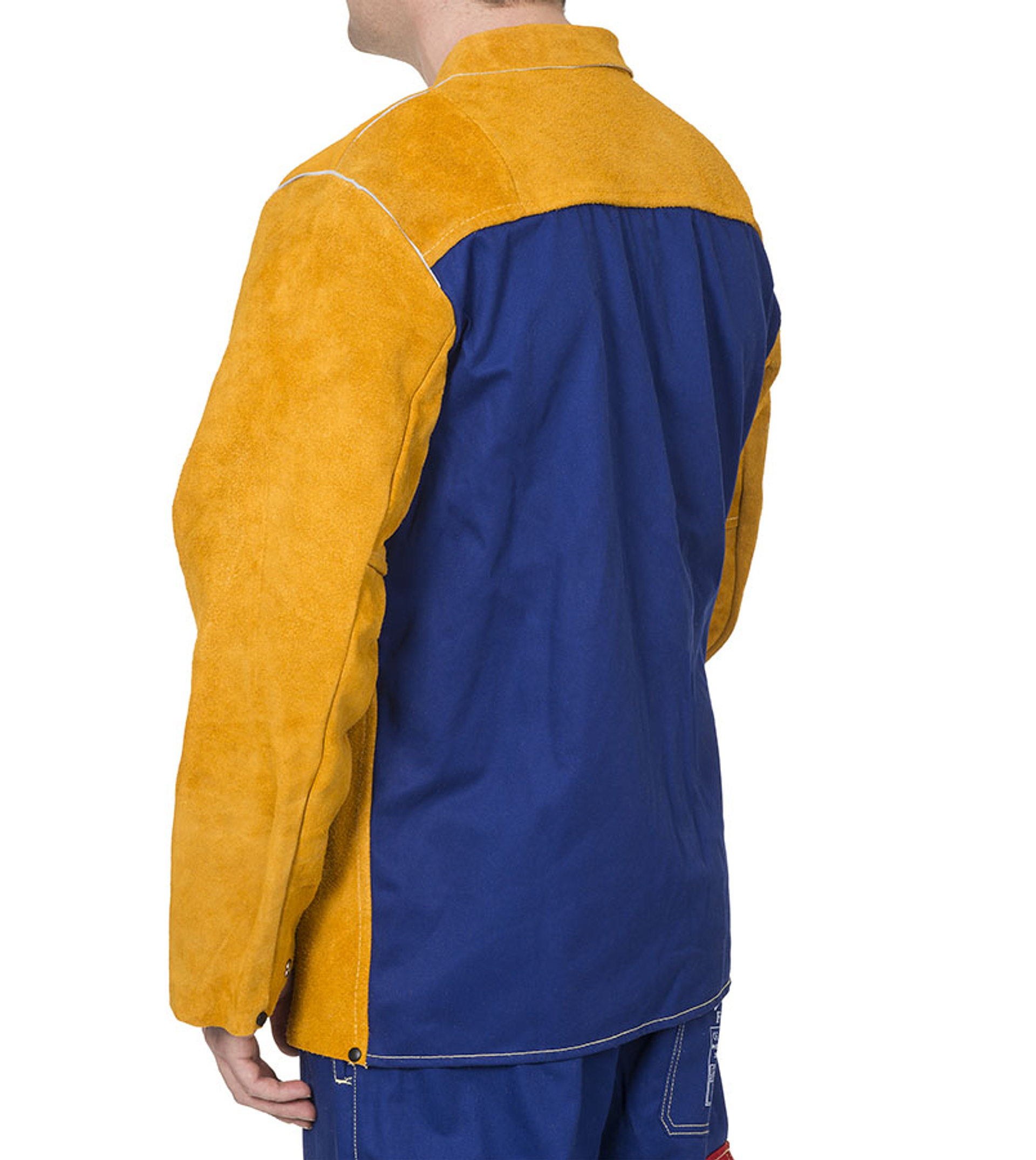 Casaco de Soldador Golden Brown Costas em Algodão - Weldas Europe 2