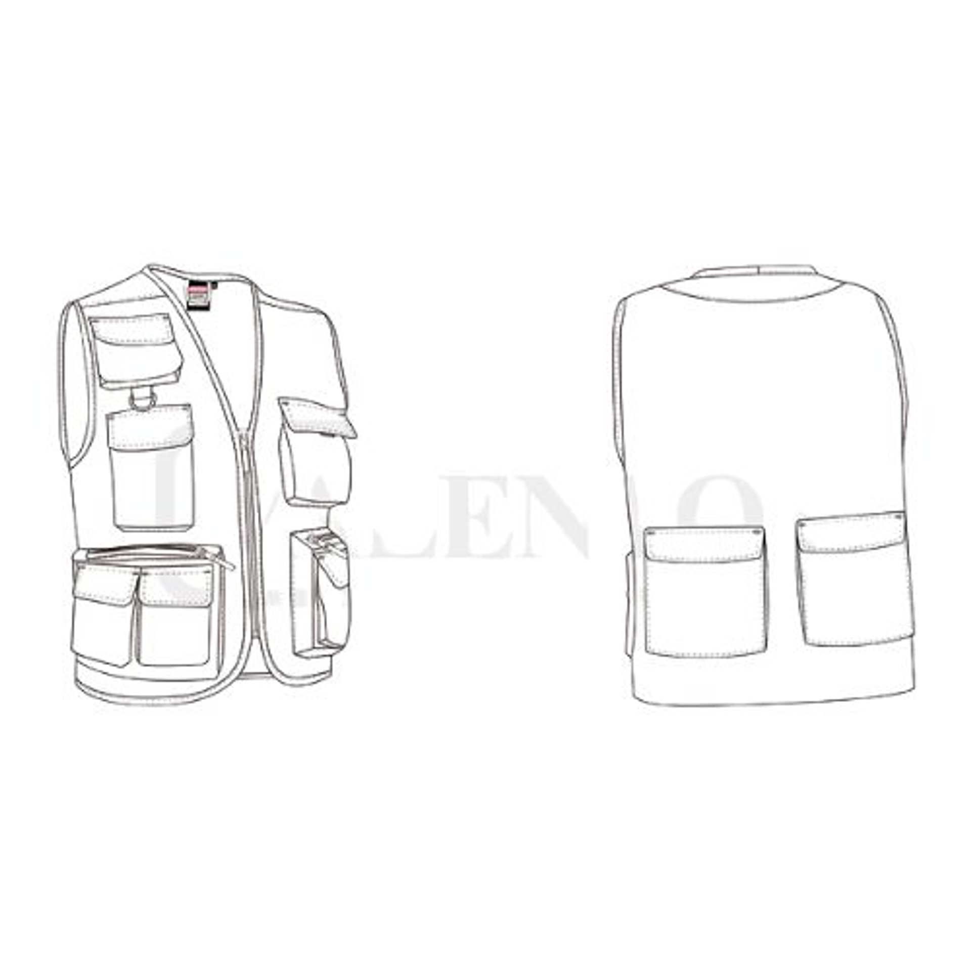 Colete de Trabalho Multibolsos Lightweight | Valento 5