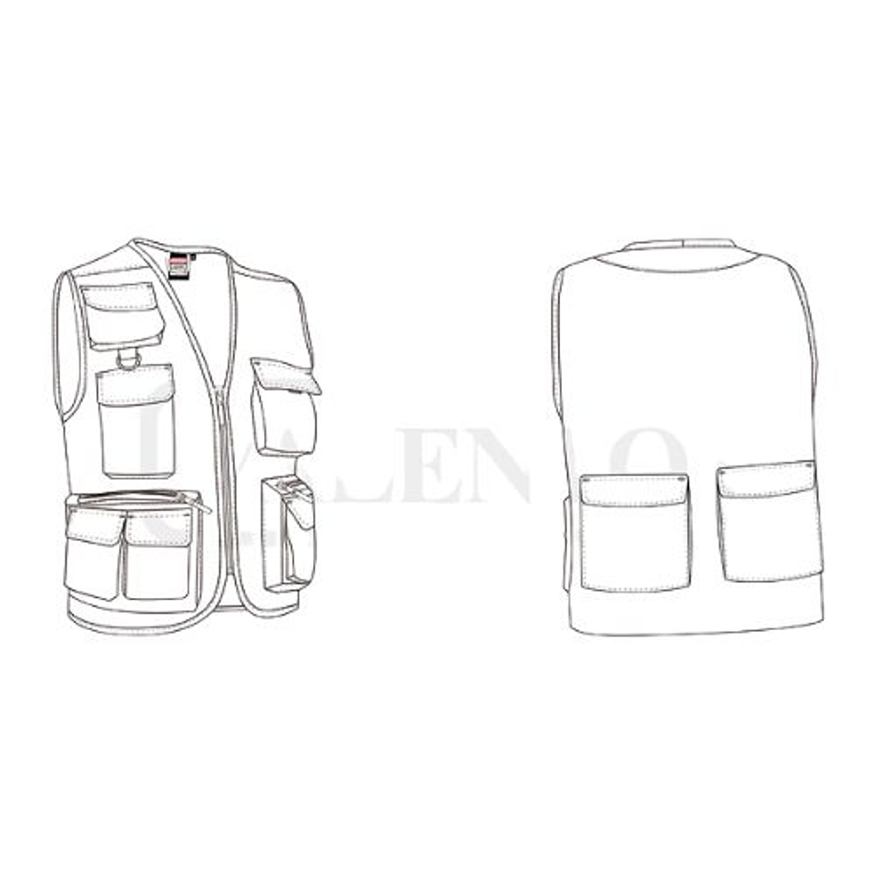 Colete de Trabalho Multibolsos Lightweight | Valento 5