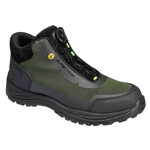 Scarpe Antinfortunistiche U POWER Sting - Pelle Idrorepellente, Puntale Composite, Suola PU/PUTR Grip, Certificazione S1P SRC, Taglia 42