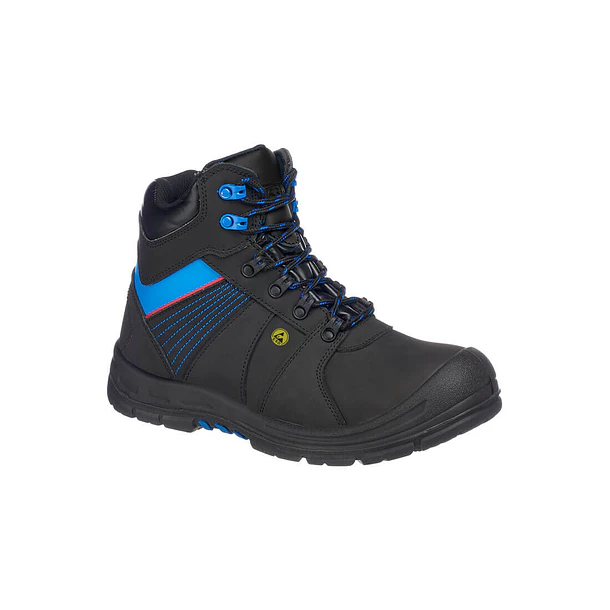 Chaussures De Sécurité K-Trek Base Protection S1P HRO SRC – Confort Dynamique, BOA, I-Daptive, Noir/Bleu