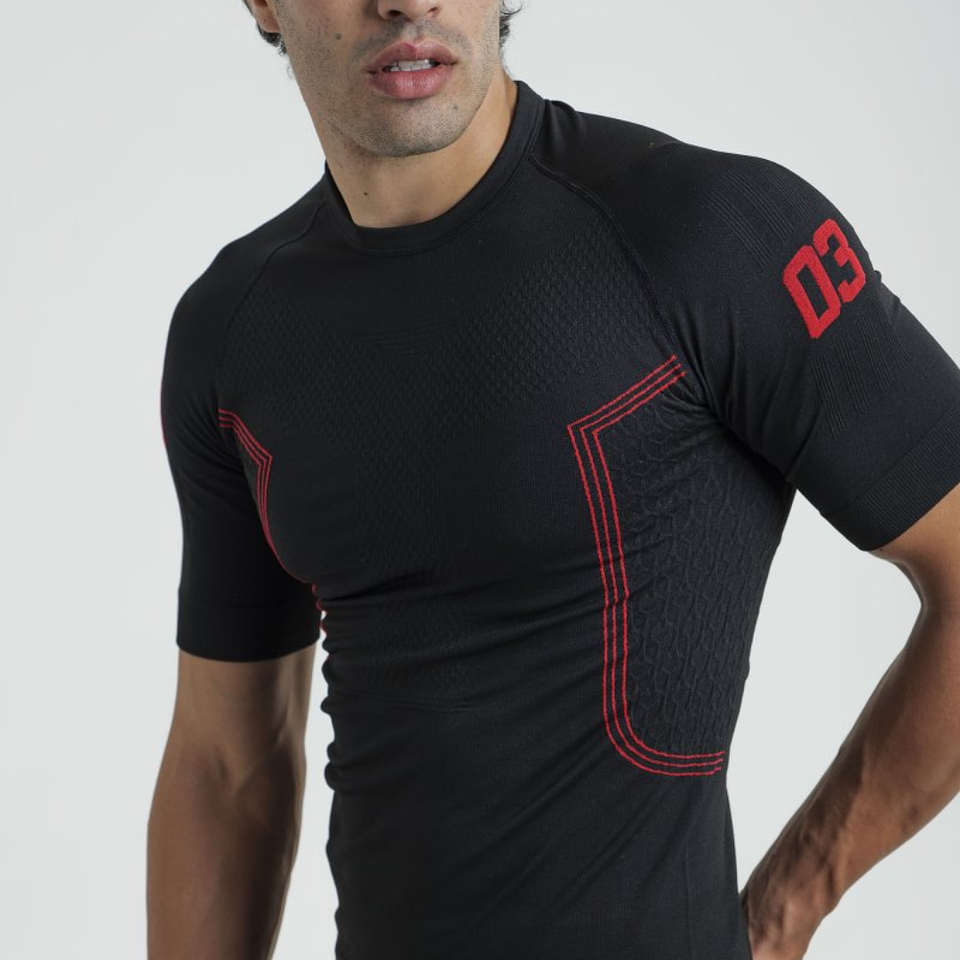 Camisola Térmica Masculina Manga Curta THERMO PRO 280 Black | PAYPER 4