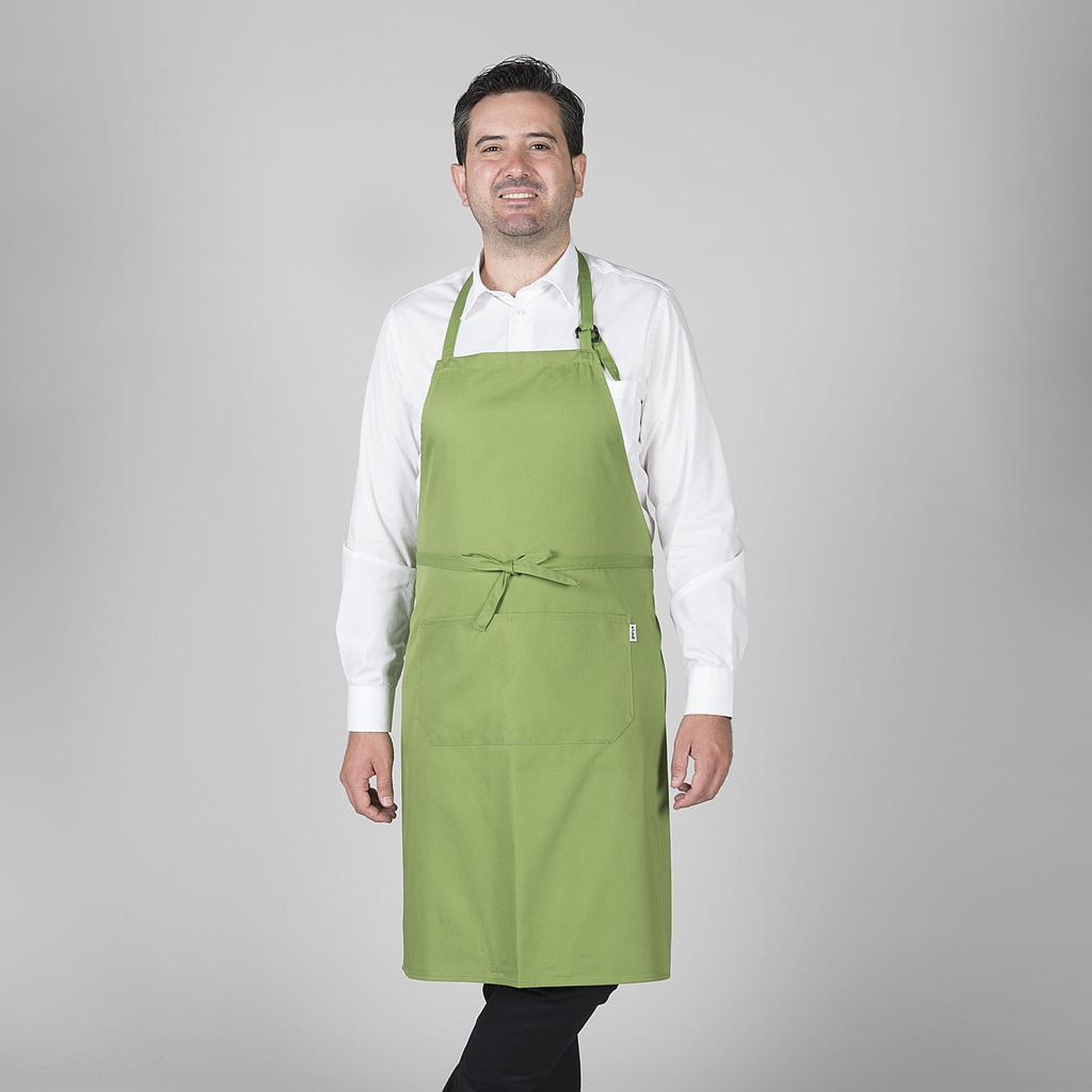 Tablier en sergé avec bavette et poche 90x75cm | GARY'S 5