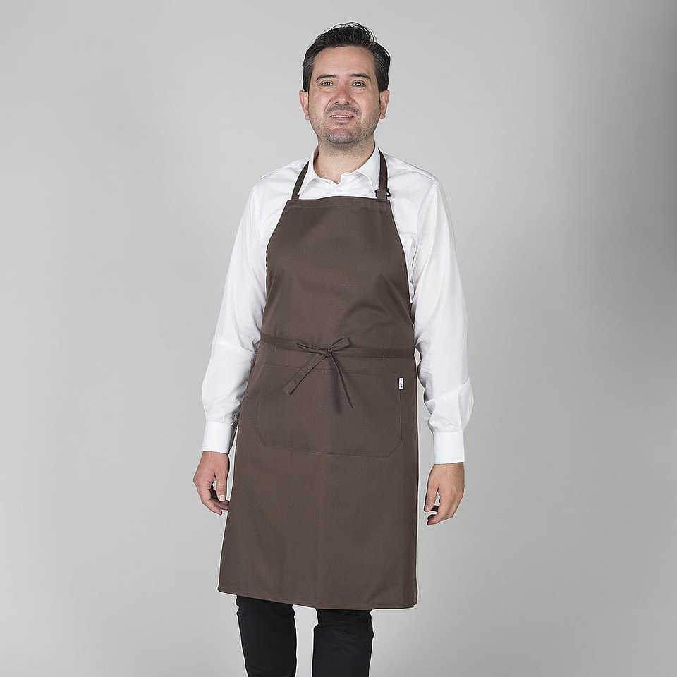 Tablier en sergé avec bavette et poche 90x75cm | GARY'S 6