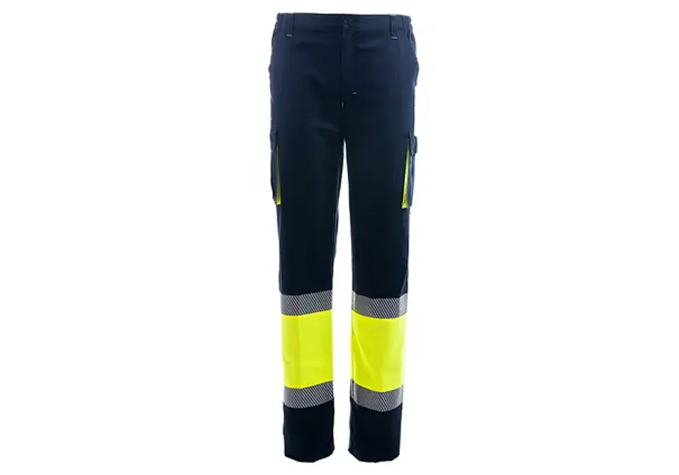 Pantalón de algodón combinado con banda segmentada de alta visibilidad HOME HV | TB Group Security 1