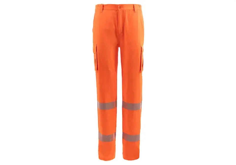 Pantalon haute visibilité monochrome à fil métallique HV | TB Group Security 2