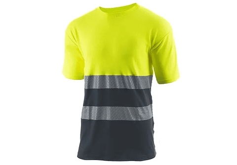 T-shirt de Alta Visibilidade Manga Curta Combinada com Banda Segmentada SUGAR HV | TB Group Safety