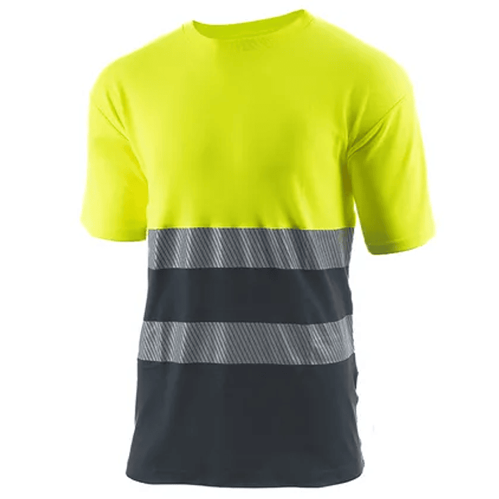 T-shirt de Alta Visibilidade Manga Curta Combinada com Banda Segmentada SUGAR HV | TB Group Safety 1