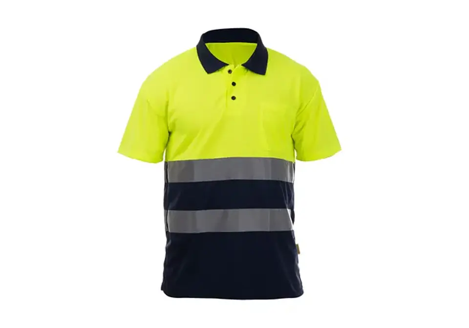 Polo de manga corta combinado de alta visibilidad ROCK HV POLO SS | TB Group Security 3