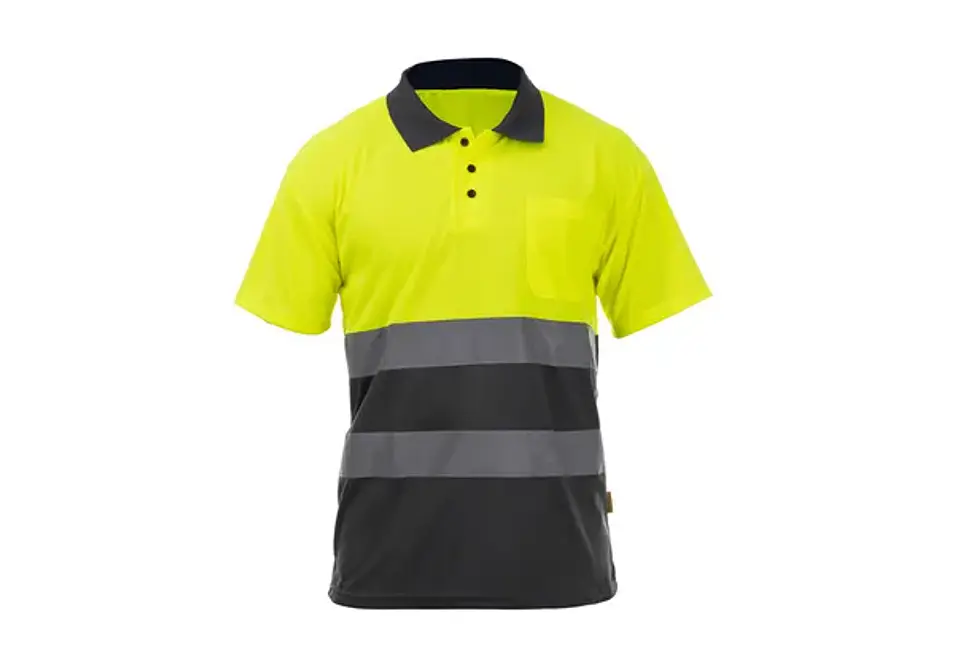 Polo de manga corta combinado de alta visibilidad ROCK HV POLO SS | TB Group Security 2