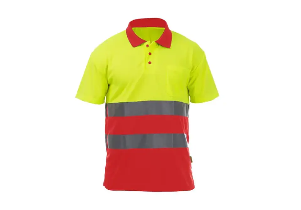 Polo de manga corta combinado de alta visibilidad ROCK HV POLO SS | TB Group Security 5