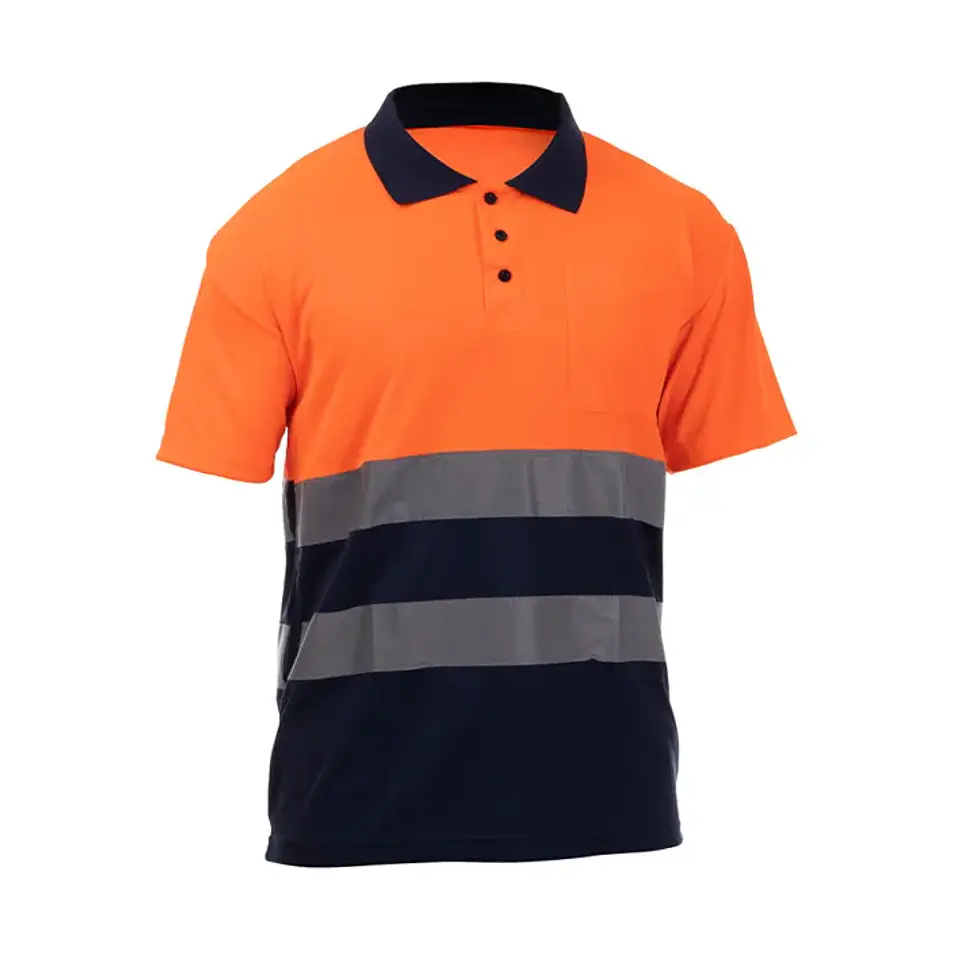 Polo de manga corta combinado de alta visibilidad ROCK HV POLO SS | TB Group Security 6