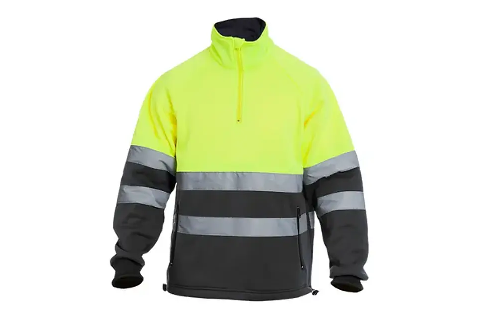 Camisa de alta visibilidad con cremallera CHILL HV | TB Group Security 4