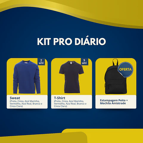 Kit Pro Diário | 7 Peças de Vestuário Laboral