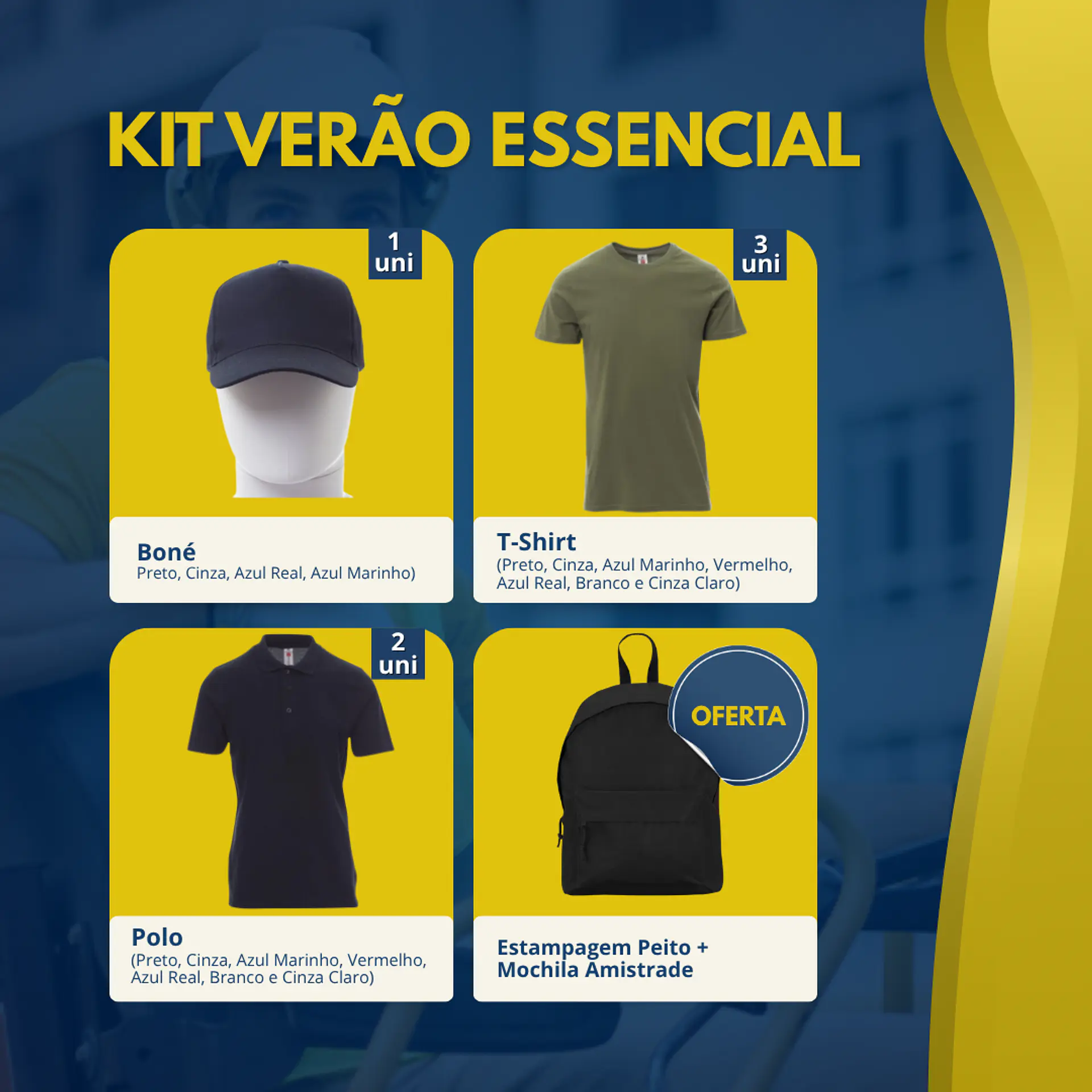 Kit Verão Essencial | 6 Peças de Vestuário Laboral 1