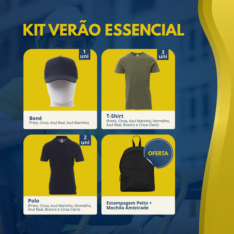 Kit Verão Essencial | 6 Peças de Vestuário Laboral 1