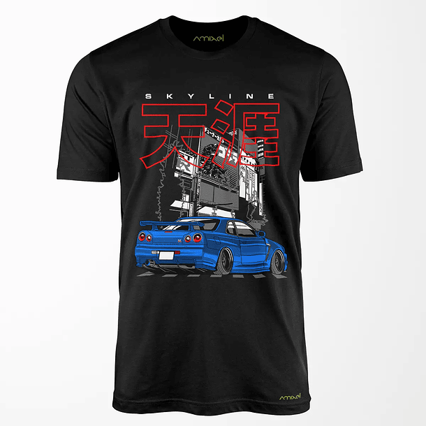 Polera GTR 34 Godzilla v2 1