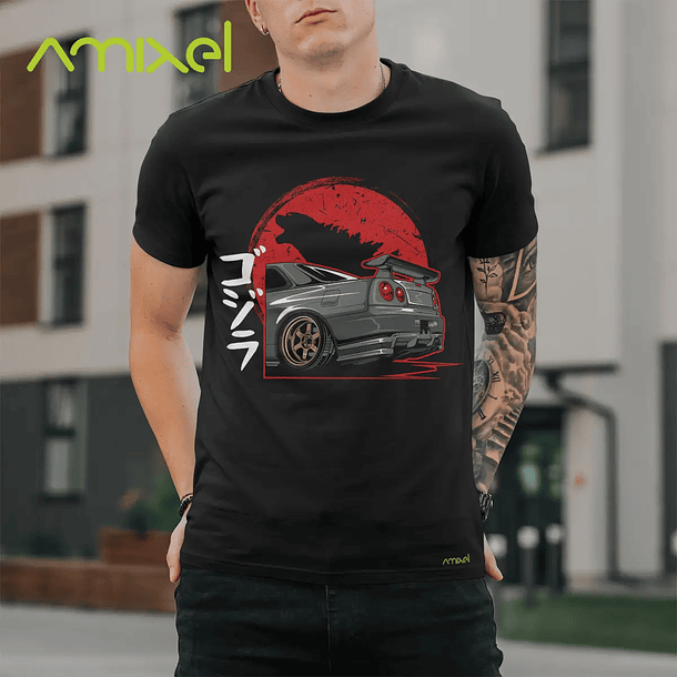 Polera R34 Godzilla v3 2