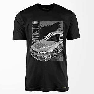 Polera GTR 34 Godzilla v1