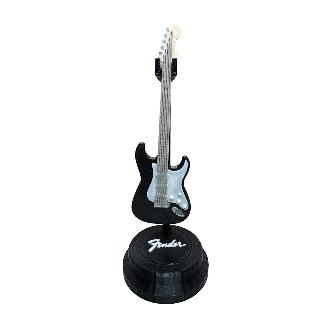 Mini Guitarra Fender Stratocaster Impresa en 3D con Atril | Decoración Rock 1