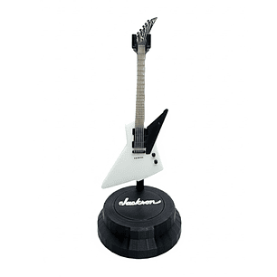 Mini Guitarra Jackson Demmelition Fury 3D | Miniatura Metal con Atril
