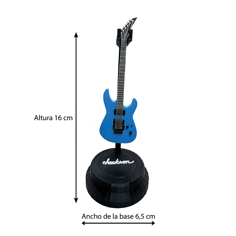 Mini Guitarra Jackson Soloist X Series Impresa en 3D | Decoración y Colección 3