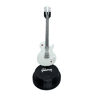 Mini Guitarra Gibson Les Paul Alpine White Buckethead 3D | Colección y Decoración