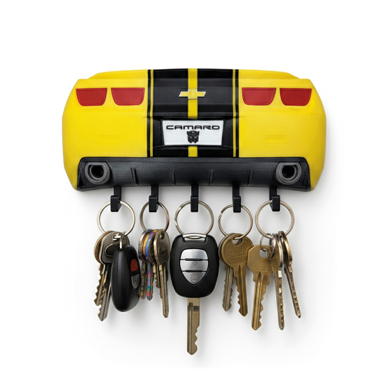 Porta Llaves Camaro Impreso en 3D | Adorno de Pared para Amantes de Muscle Cars 3