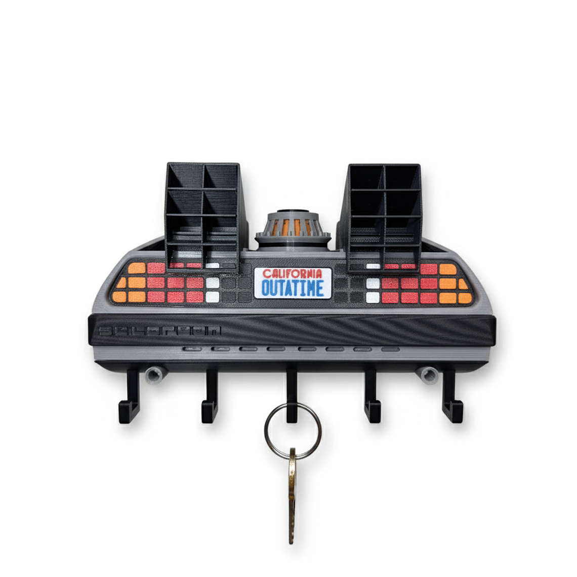 Porta Llaves DeLorean Impreso en 3D | Decoración Retro para Hogar o Oficina 3