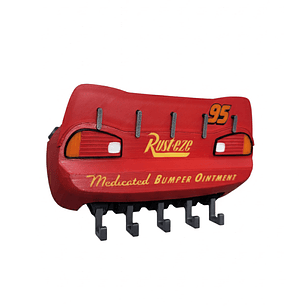 Porta Llaves Rayo McQueen Impreso en 3D | Decoración Infantil y Coleccionable