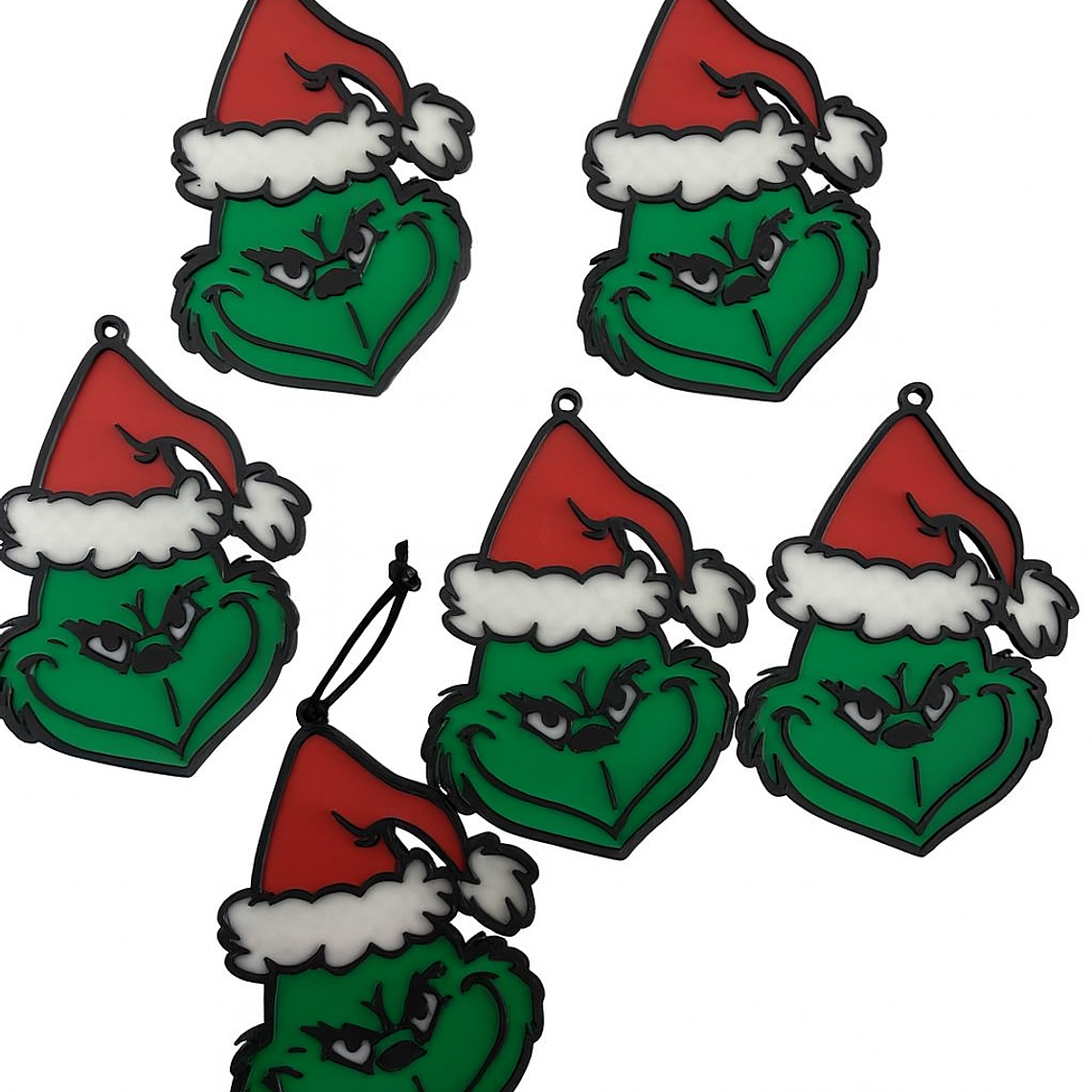 Colgantes Navideños 3D del Grinch 1 2