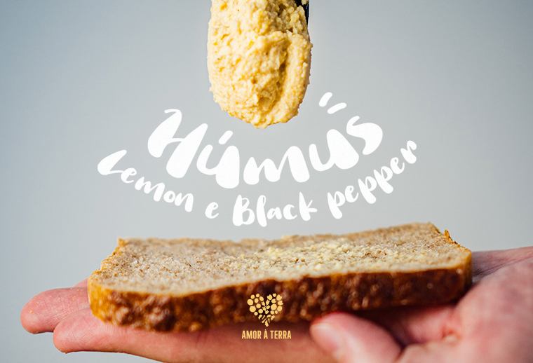 Húmus com Lemon e Black Pepper