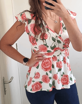 Polera Campanita manga corta Maternal y de Lactancia (PRODUCTO A PEDIDO)