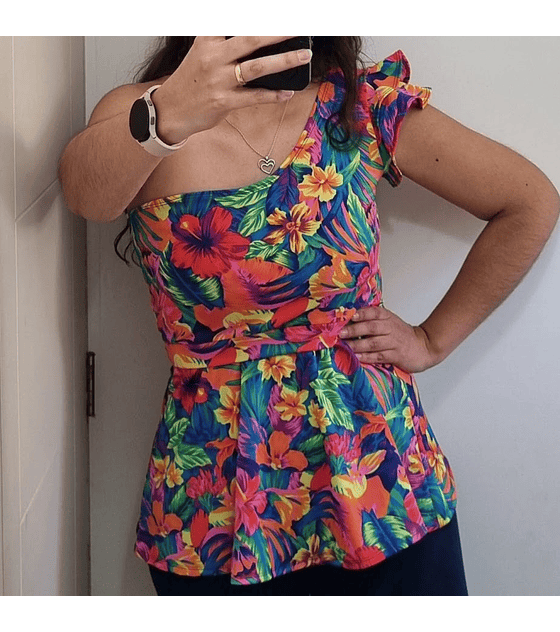 Polera Isidora Peplum - LYCRA DUPONT