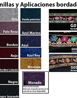 Vestido leonor Lanilla con bordado Maternal y de Lactancia (PRODUCTO A PEDIDO)