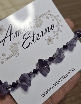 Pulsera Amatista (Calma - Intuición - Protección - Transmutación)