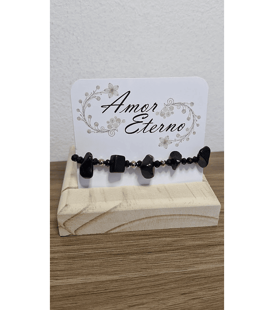 Pulsera Obsidiana y Hematita (Protección - Limpieza - Fuerza)