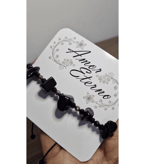 Pulsera Obsidiana y Hematita (Protección - Limpieza - Fuerza)
