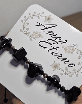 Pulsera Obsidiana y Hematita (Protección - Limpieza - Fuerza)