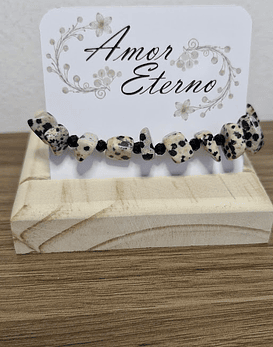 Pulsera Jaspe Dálmata (alegría - optimismo - conexión a tierra)