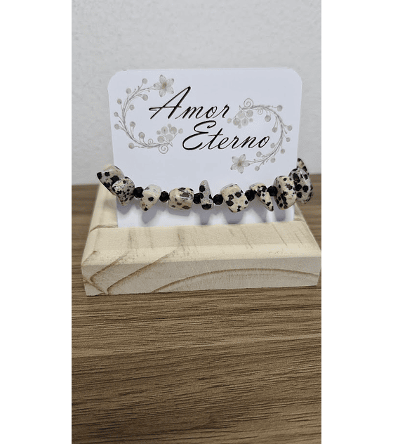 Pulsera Jaspe Dálmata (alegría - optimismo - conexión a tierra)