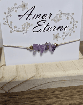 Pulsera Amatista (Calma - Intuición - Protección - Transmutación)